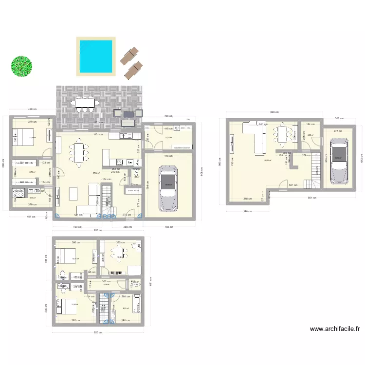 Projet 150M2. Plan de 