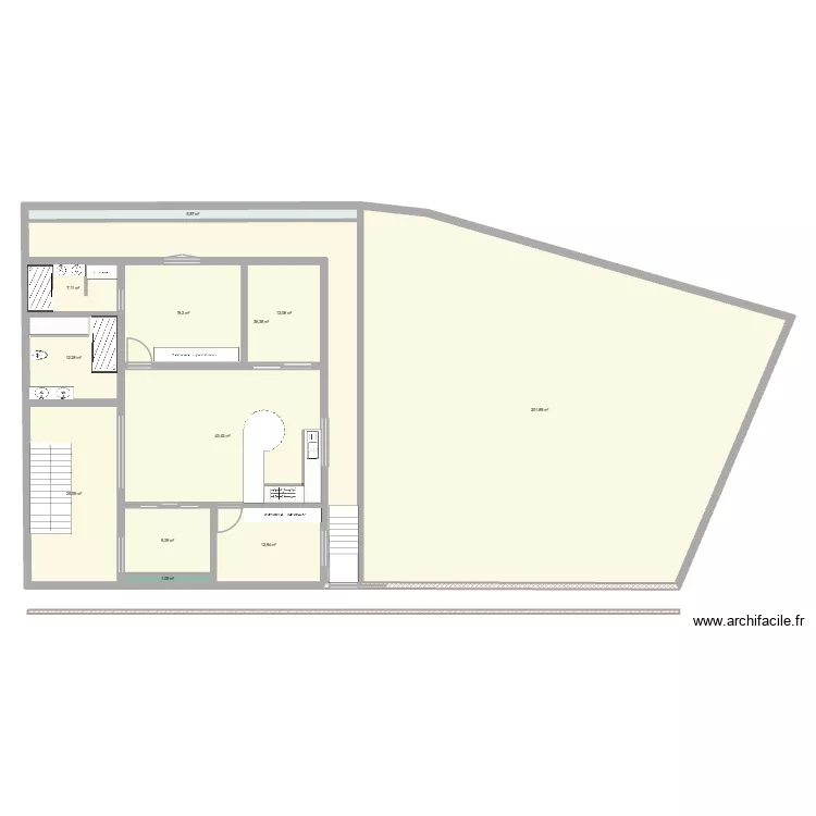 Plan N+1 le 22 06 2026. Plan de 12 et 387 m² Plan N+1 le 22 06 2026. Plan de 12 et 387 m²