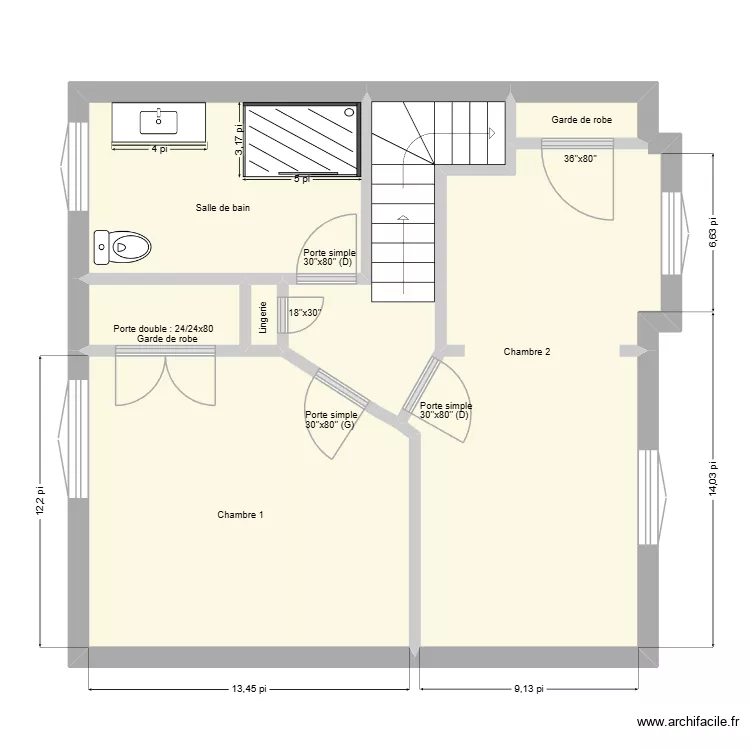 Maison St-Jérome (2e) - Boiserie. Plan de 7 et 47 m² Maison St-Jérome (2e) - Boiserie. Plan de 7 et 47 m²