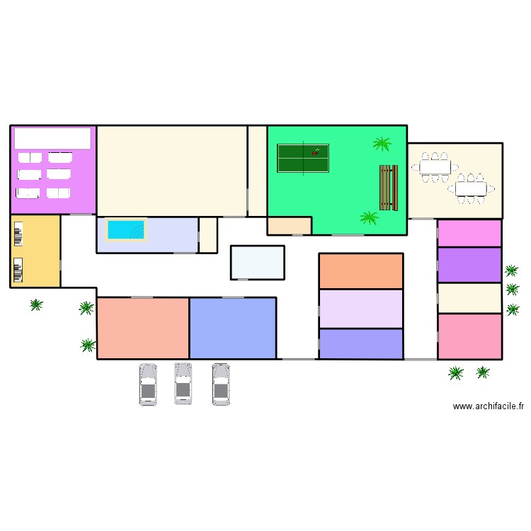 noa. Plan de 19 pièces et 767 m2