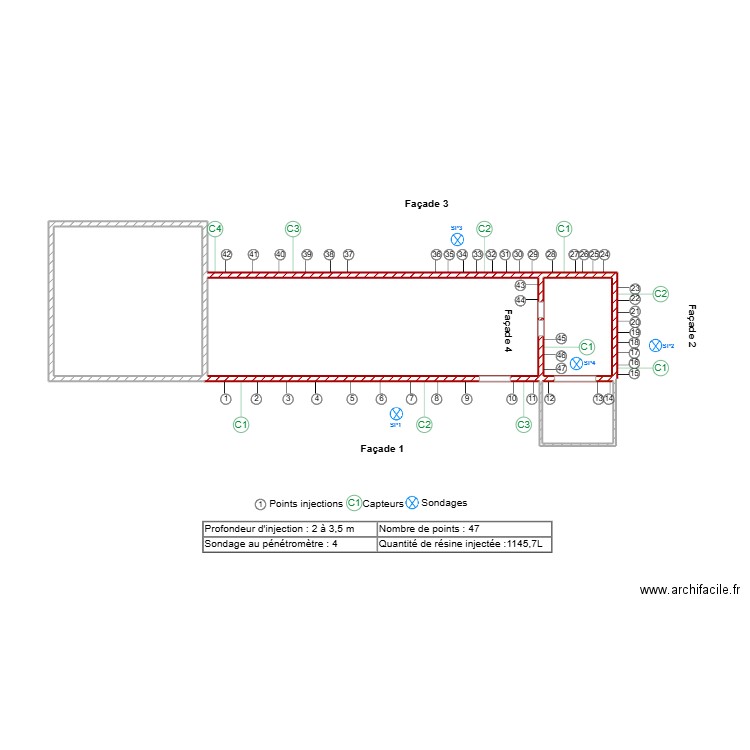 BRAVO. Plan de 4 pièces et 25 m2