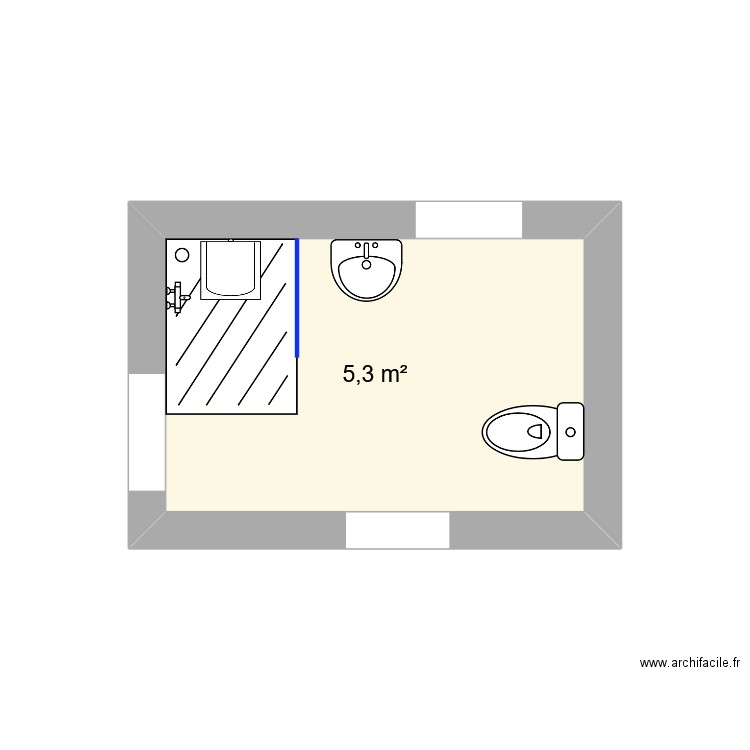 PLAN JARDIN 2. Plan de 1 pièce et 5 m2