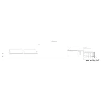Plan de coupe projet&eacute; cot&eacute; panneaux