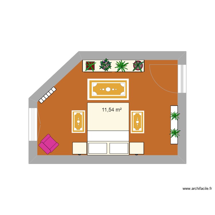 CHAMBRE. Plan de 0 pièce et 0 m2