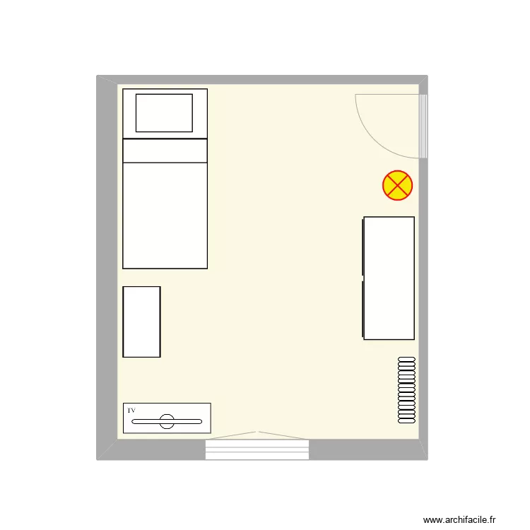 chambre manuel. Plan de 