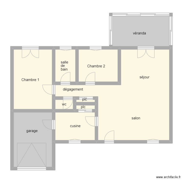 0693. Plan de 10 pièces et 108 m2