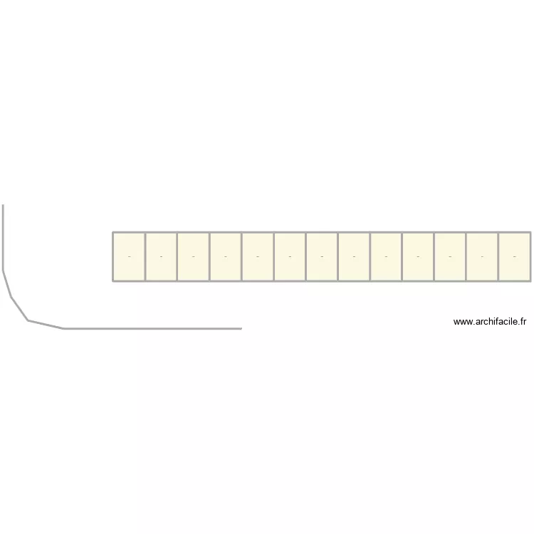 BAT 241. Plan de 13  et 1918 m²